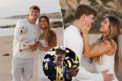 J.J. McCarthy gets engaged to girlfriend Katya Kuropas